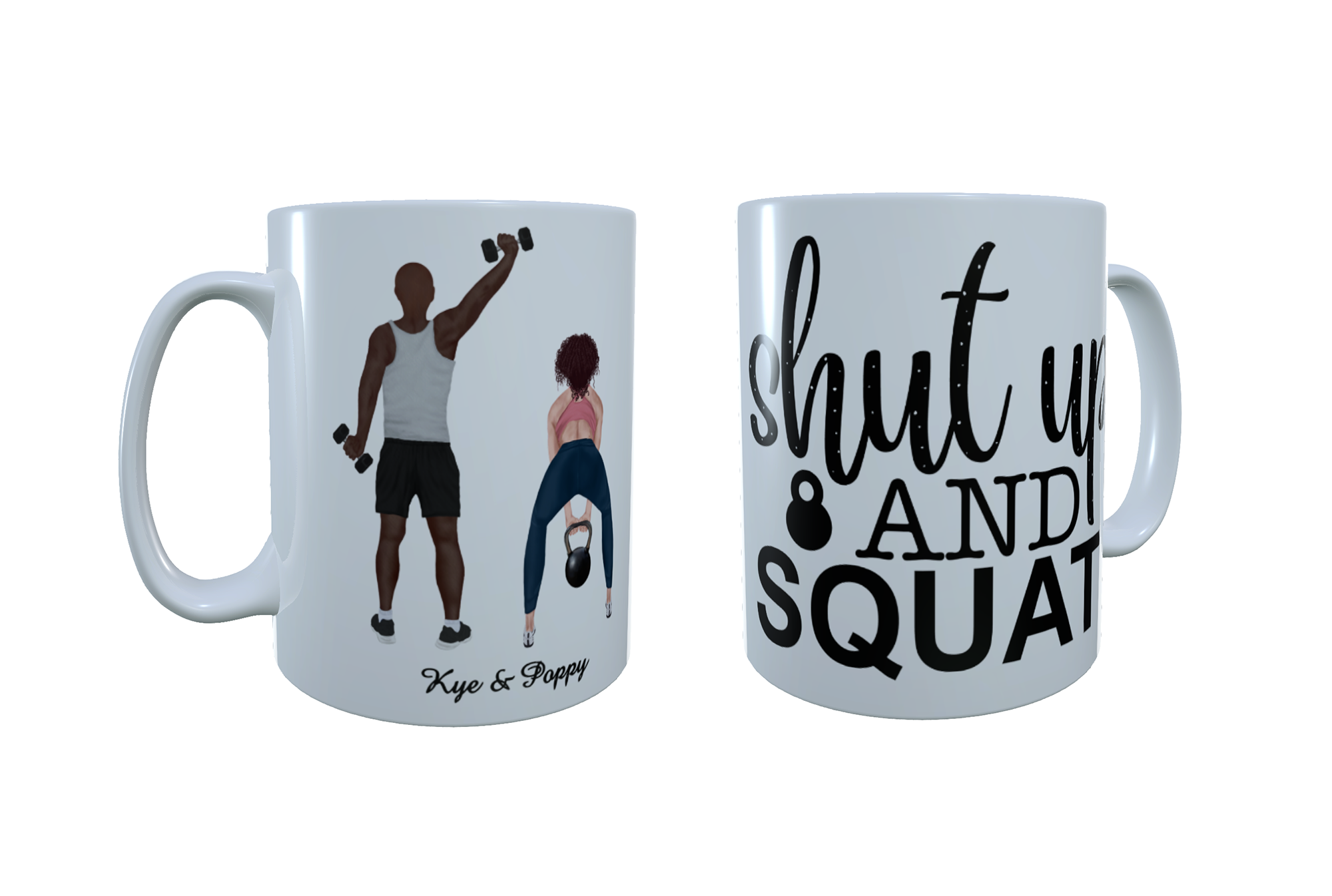 Best Friends Mug, Gym Friends Custom Mug, Personalised Mug - Click Image to Close